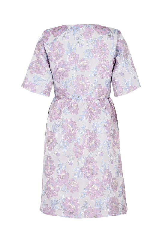 Jacas Jurk - Blauw Purper Print