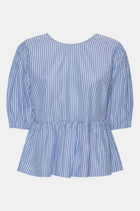 LulaIC Top - Blauw Wit Gestreept
