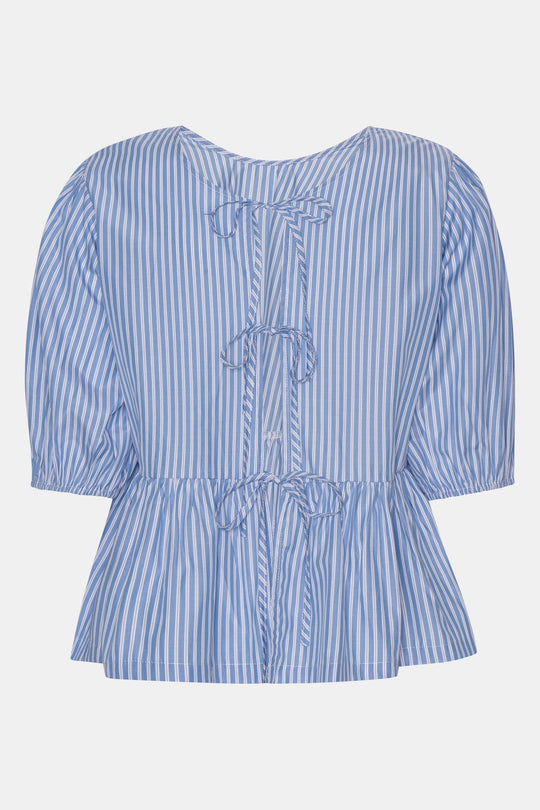 LulaIC Top - Blauw Wit Gestreept