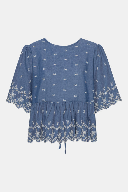 LulaIC Top - Denim Blauw