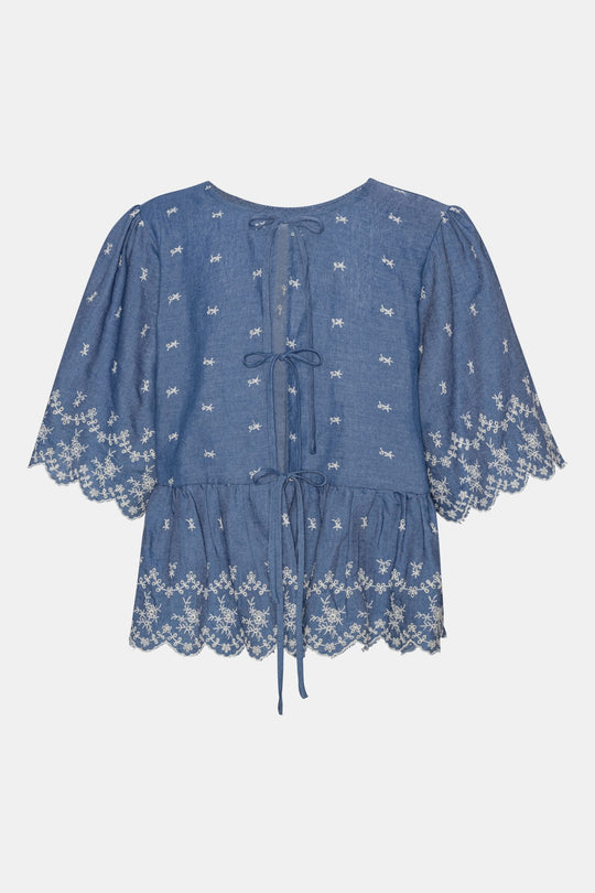 LulaIC Top - Denim Blauw