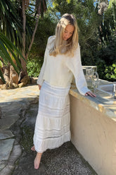 SaraIC Lange Rok - Wit