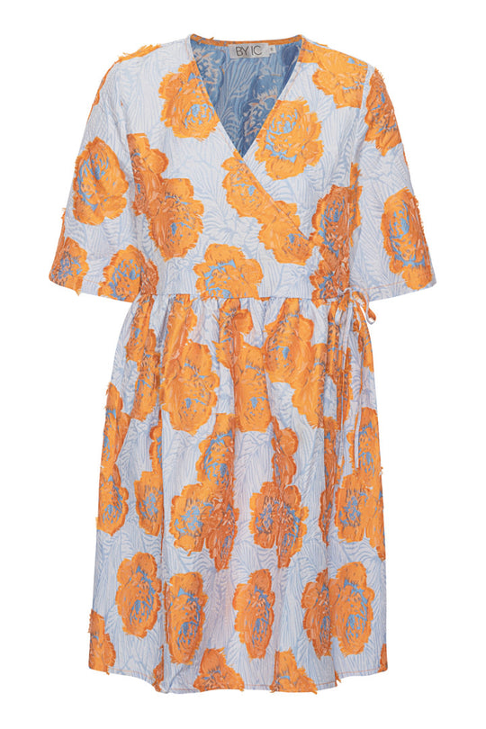 JasminIC Jurk - Oranje Bloemen
