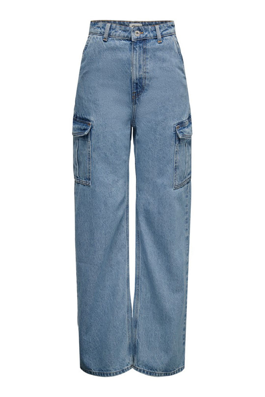 ONLHope Cargo Denim Jeans - MørkBlauw Denim