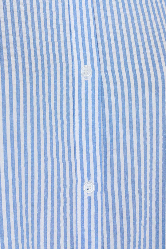Elassu Overhemd - Blauw Wit Gestreept
