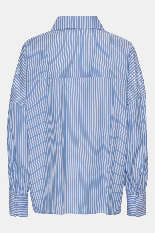 RilloIC Overhemd - Blauw Wit Gestreept