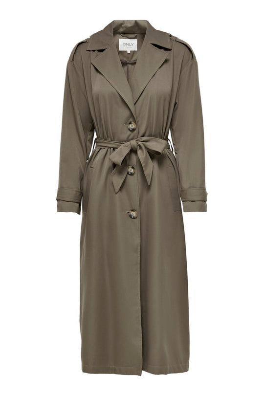 ONLLine Trenchcoat - Donker Bruin