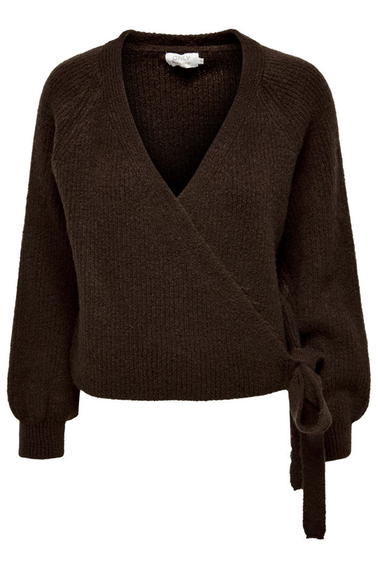 ONLMia Wikkel Cardigan - Donker Bruin