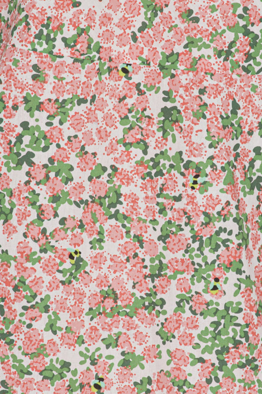 NaomiIC Lange Jurk - Roze Bloemenprint